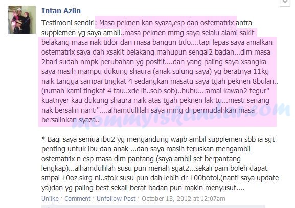 preggy sihat dgn oste 1