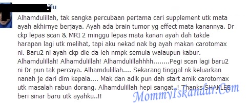 Carotomax Shaklee Bantu Atasi Rabun Mata