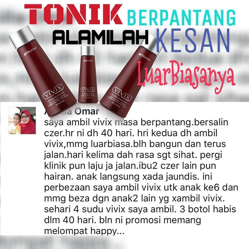 Luka bersalin cepat sembuh dengan vivix