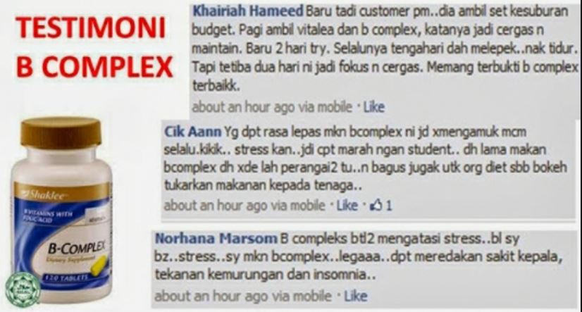 B Complex bantu letih dan stress