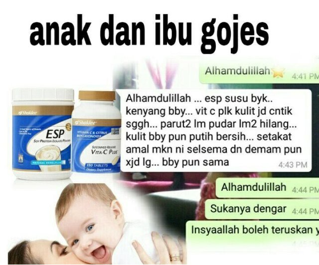 Testimoni ESP untuk ibu menyusu