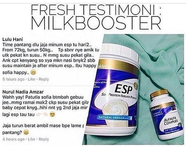 Testimoni ESP ibu menyusu