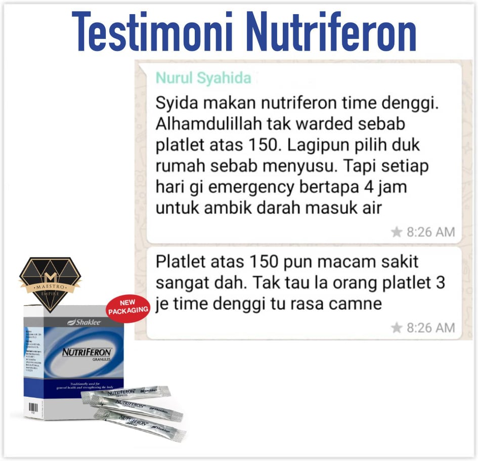 testimoni nutriferon