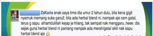 testimoni herbal blend